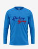 Mens "HockeySwag Script - Full Color" Long Sleeve Tee