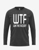 Mens "WTF Win The Faceoff - White" Long Sleeve Tee