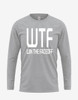 Mens "WTF Win The Faceoff - White" Long Sleeve Tee