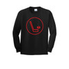 Youth "Hockey Logo - Red" Long Sleeve Tee