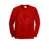 Youth "Hockey Logo - Red" Long Sleeve Tee