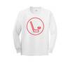 Youth "Hockey Logo - Red" Long Sleeve Tee
