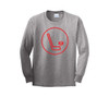 Youth "Hockey Logo - Red" Long Sleeve Tee