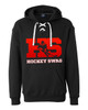 Women's "HockeySwag Block Red" Premium Lace Hoodie