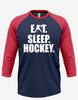 Women's "Eat Sleep Hockey" Jersey Tee
