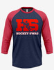 Men's "HockeySwag Block Red" Jersey Tee