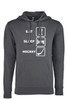 Women's "Eat Sleep Hockey Icons" Lightweight Hoodie