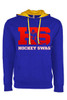 Women's "HockeySwag Block Red" Lightweight Hoodie