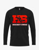 Women's "HockeySwag Block Red" Long Sleeve Tee