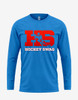 Women's "HockeySwag Block Red" Long Sleeve Tee