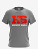 Men's "HockeySwag Block Red" Short Sleeve Tee
