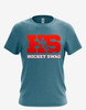 Men's "HockeySwag Block Red" Short Sleeve Tee
