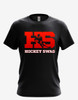 Men's "HockeySwag Block Red" Short Sleeve Tee