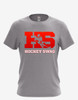 Men's "HockeySwag Block Red" Short Sleeve Tee