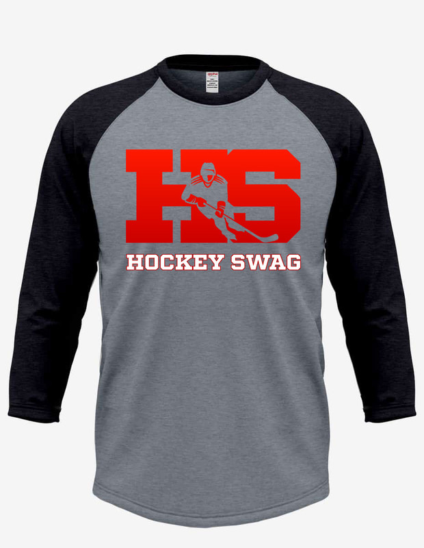 Men's "HockeySwag Block Red" Jersey Tee