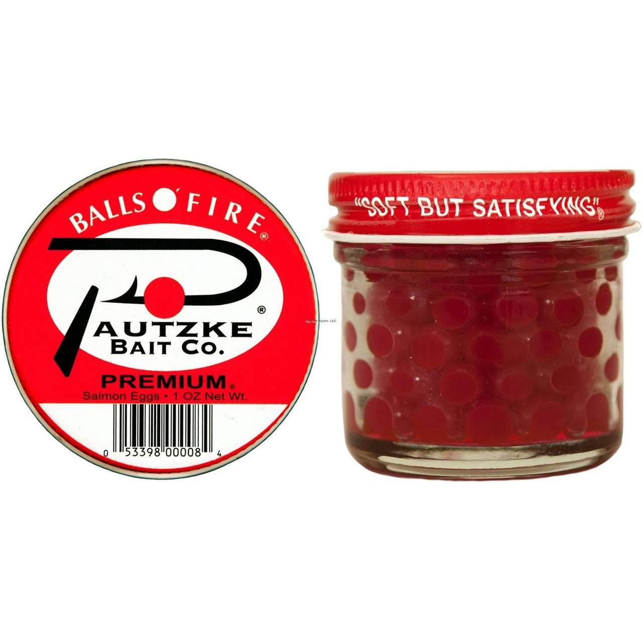 Pautzke Balls O Fire Premium Salmon Eggs Bait, Red - 1 oz jar