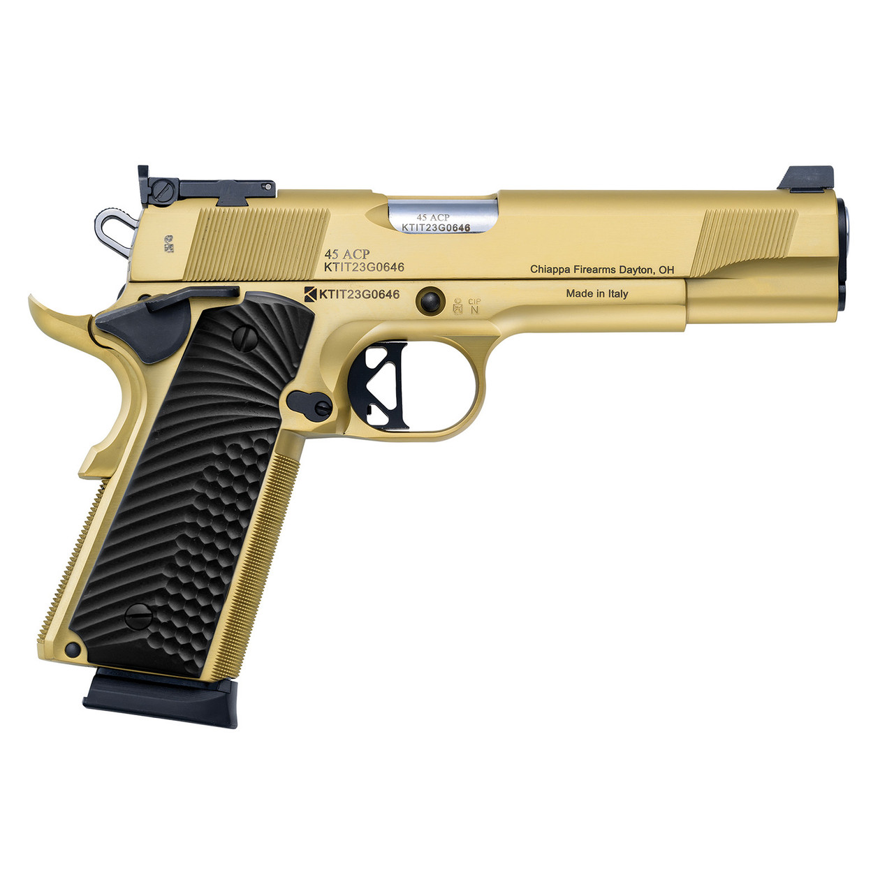 Chiappa 1911 Empire Grade Pistol (Gold) 45ACP 5