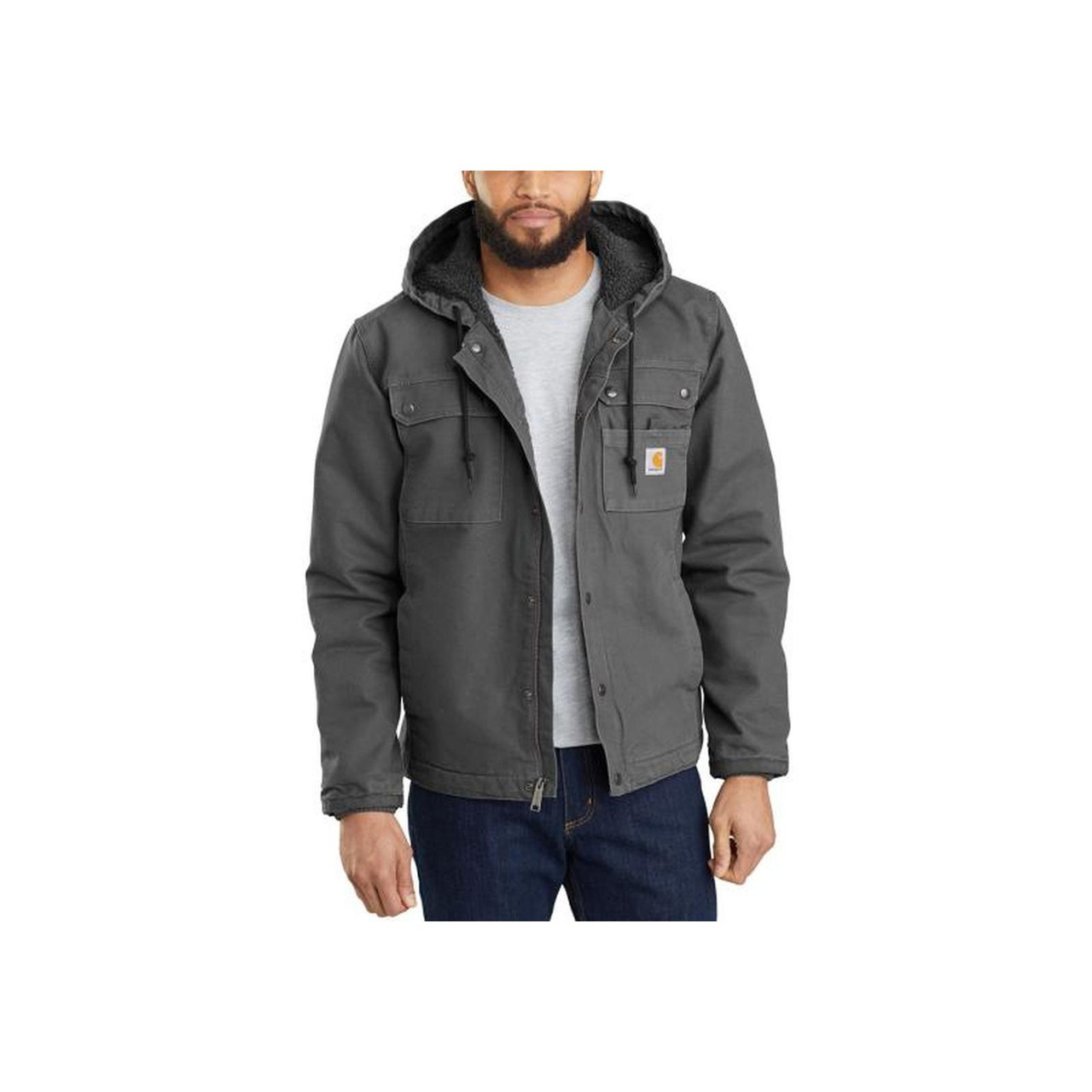 Carhartt Mens Sherpa Lined Relaxed Fit Bartlett Jackets - Fin