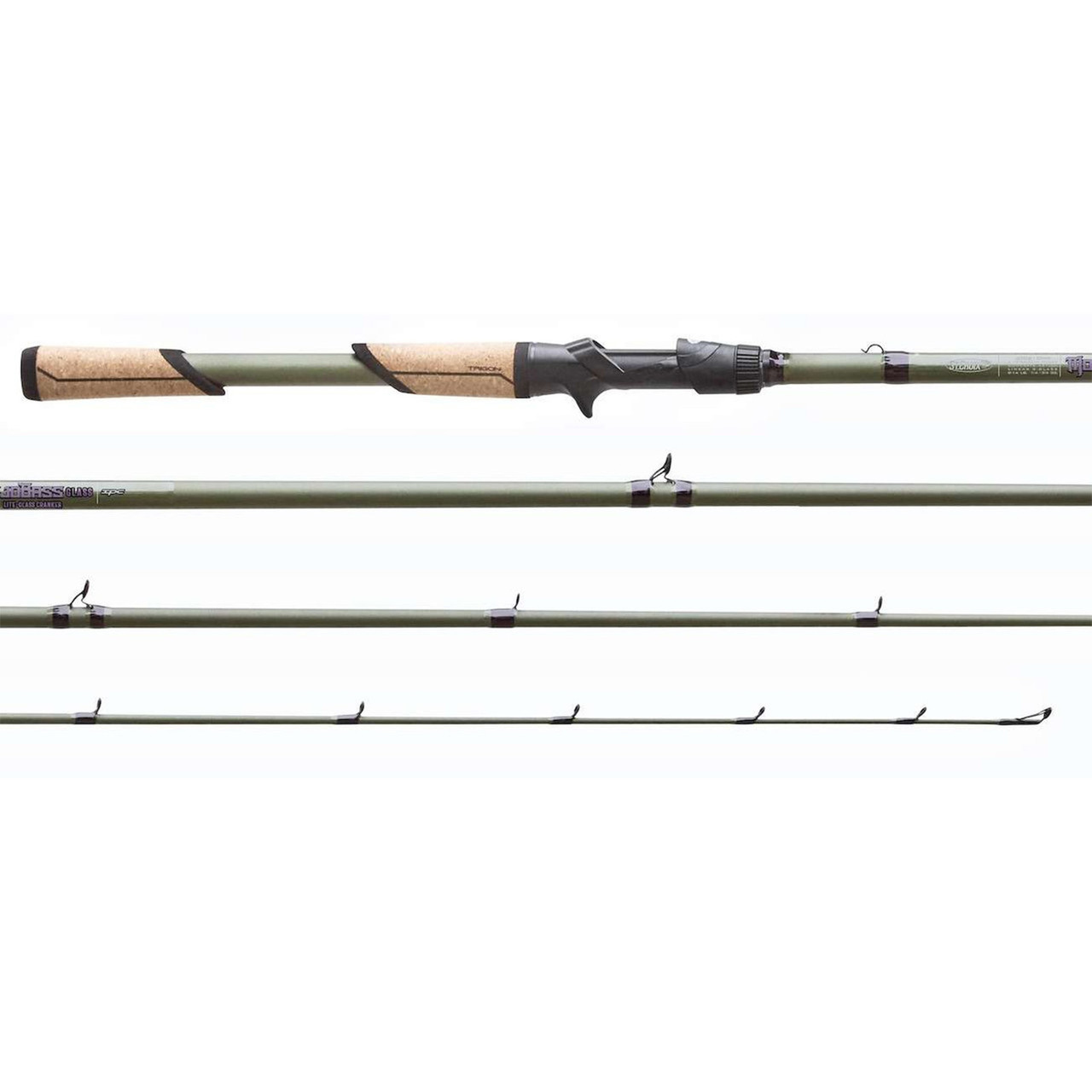St. Croix Mojo Bass Trigon Casting Rods 7'2'' 1 pc Heavy Power Moderate  Action Rip-N-Chatter (Glass) - Fin Feather Fur Outfitters