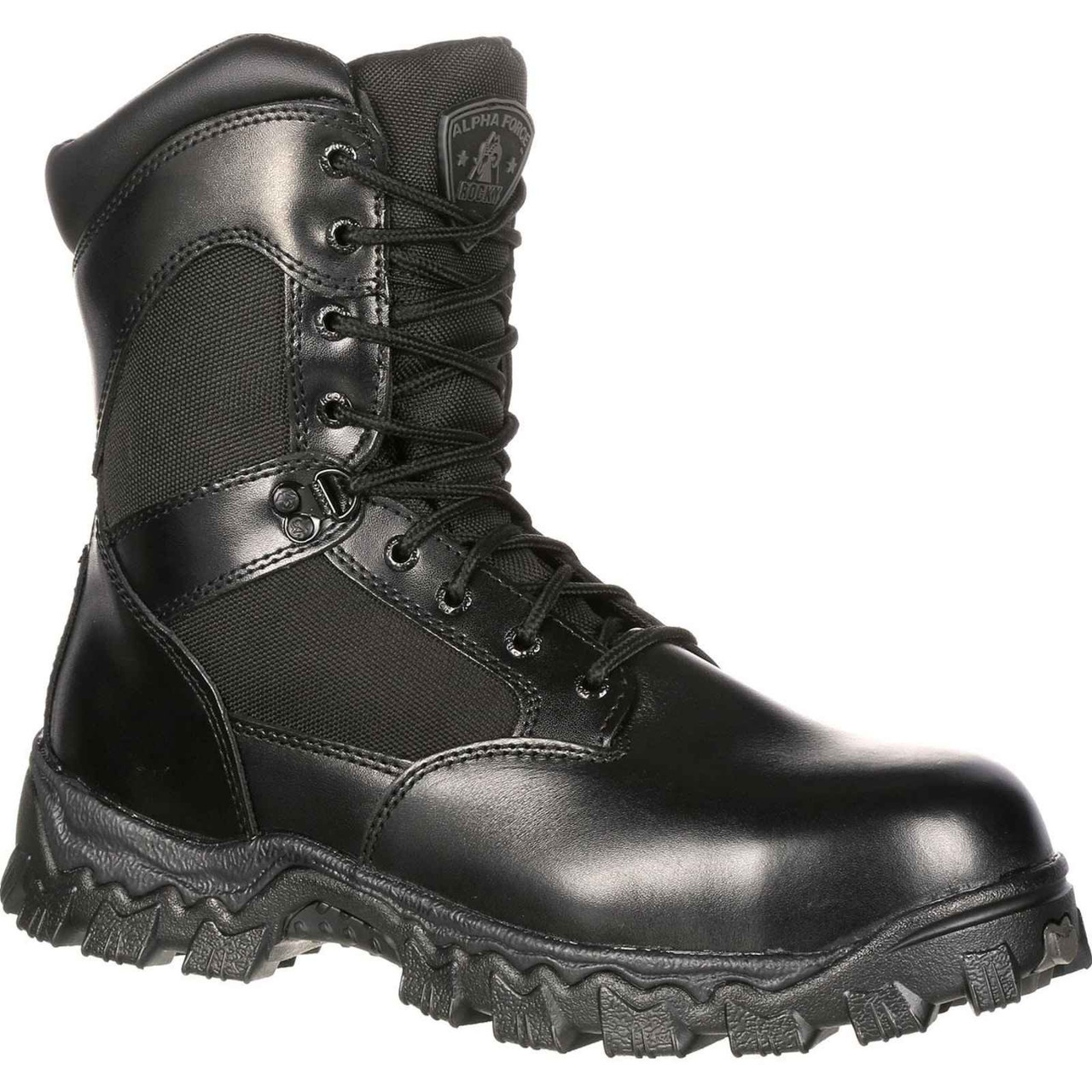 black duty boots