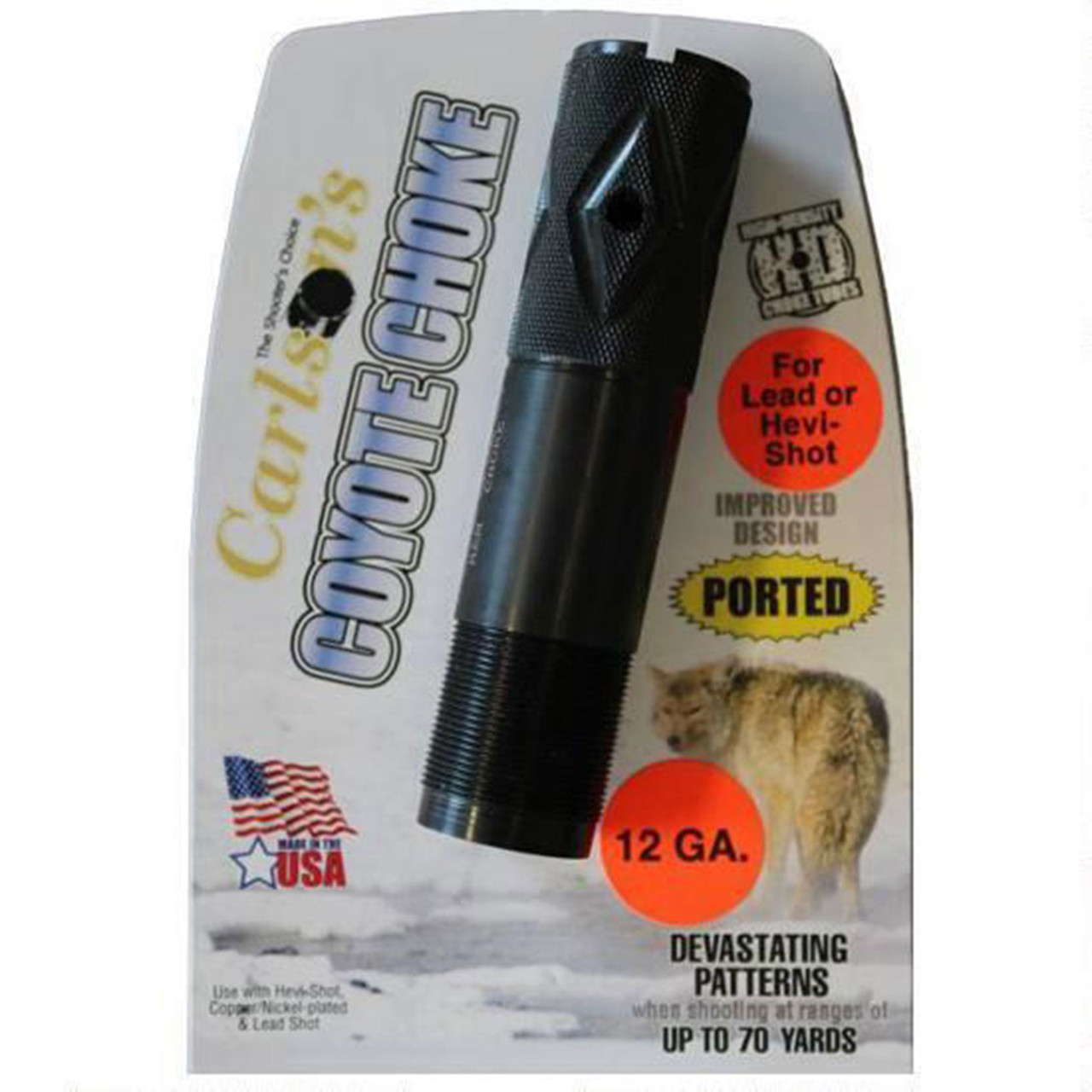 Carlson's Remington 12 Ga Ported Coyote Choke Tube Stainless Steel