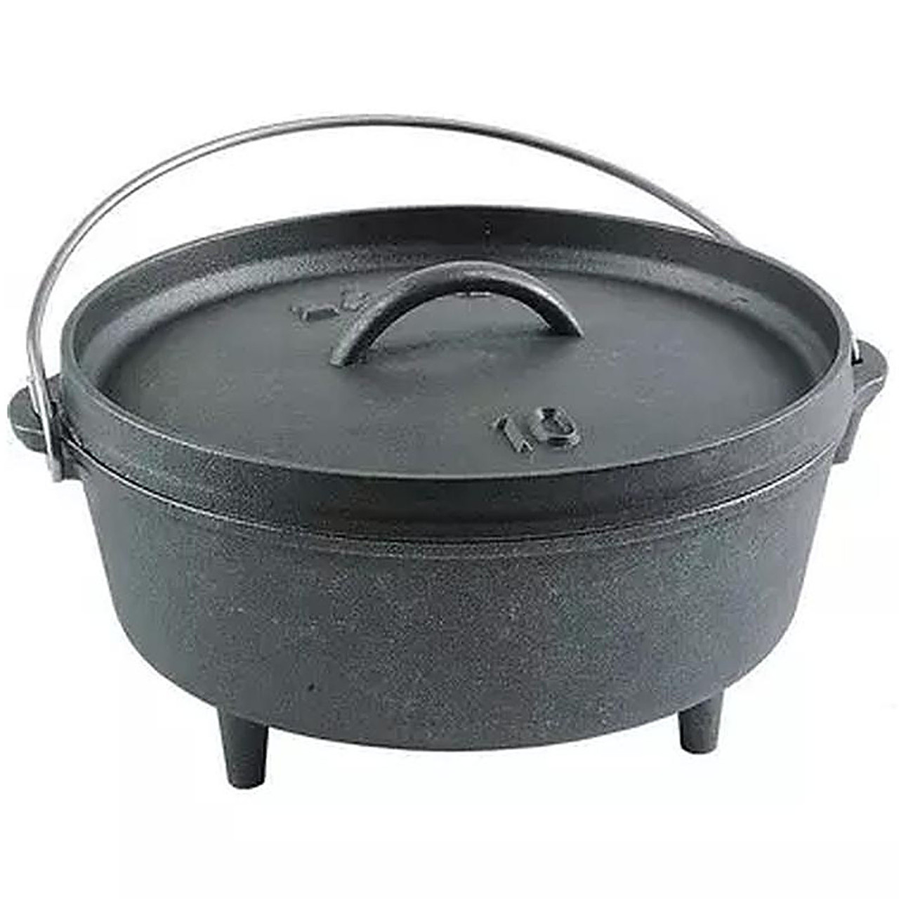 Lodge 4 Quart Cast Iron Camp Dutch Oven - Fin Feather Fur Outfitters