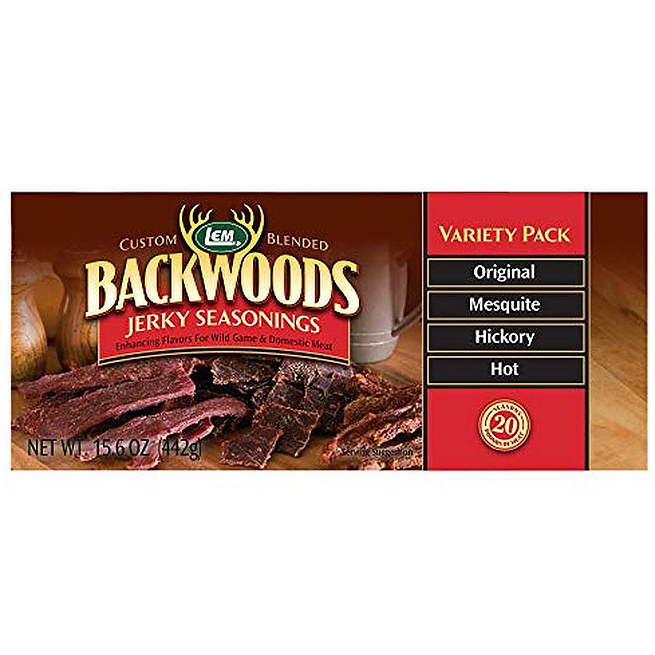 LEM Backwoods Jerky Seasoning Variety Pack 1 Fin Feather Fur Outfitters