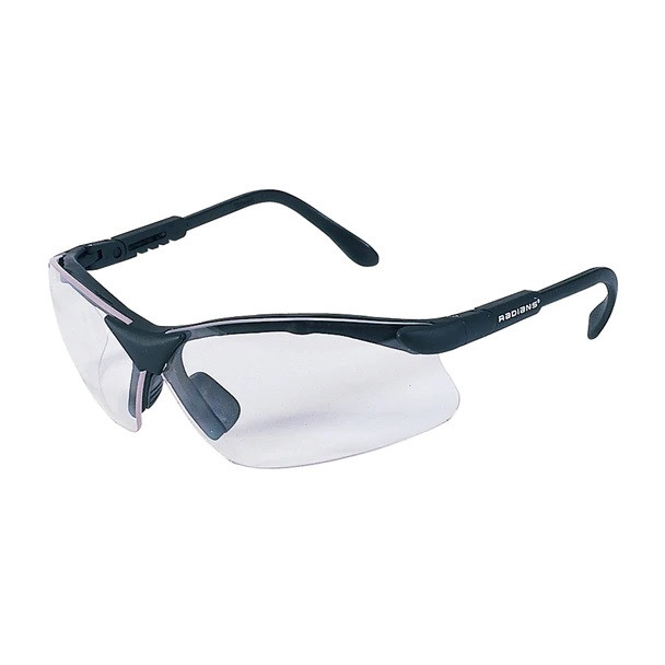 Radians Revelation Shooting Glasses Black Frame Clear Lenses, RV0110CS
