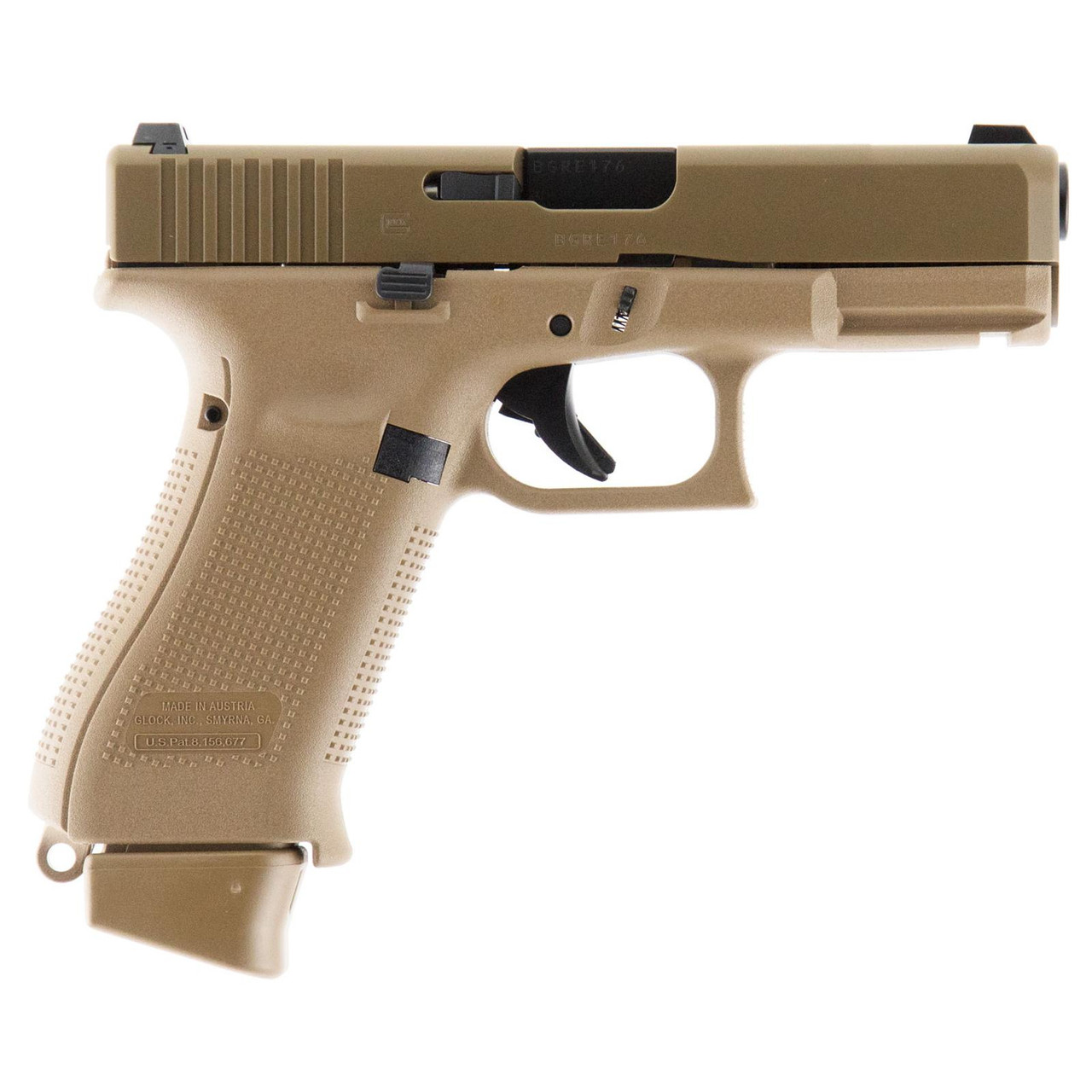 Glock G19 Gen5 MOS Pistol 9mm Matte 4