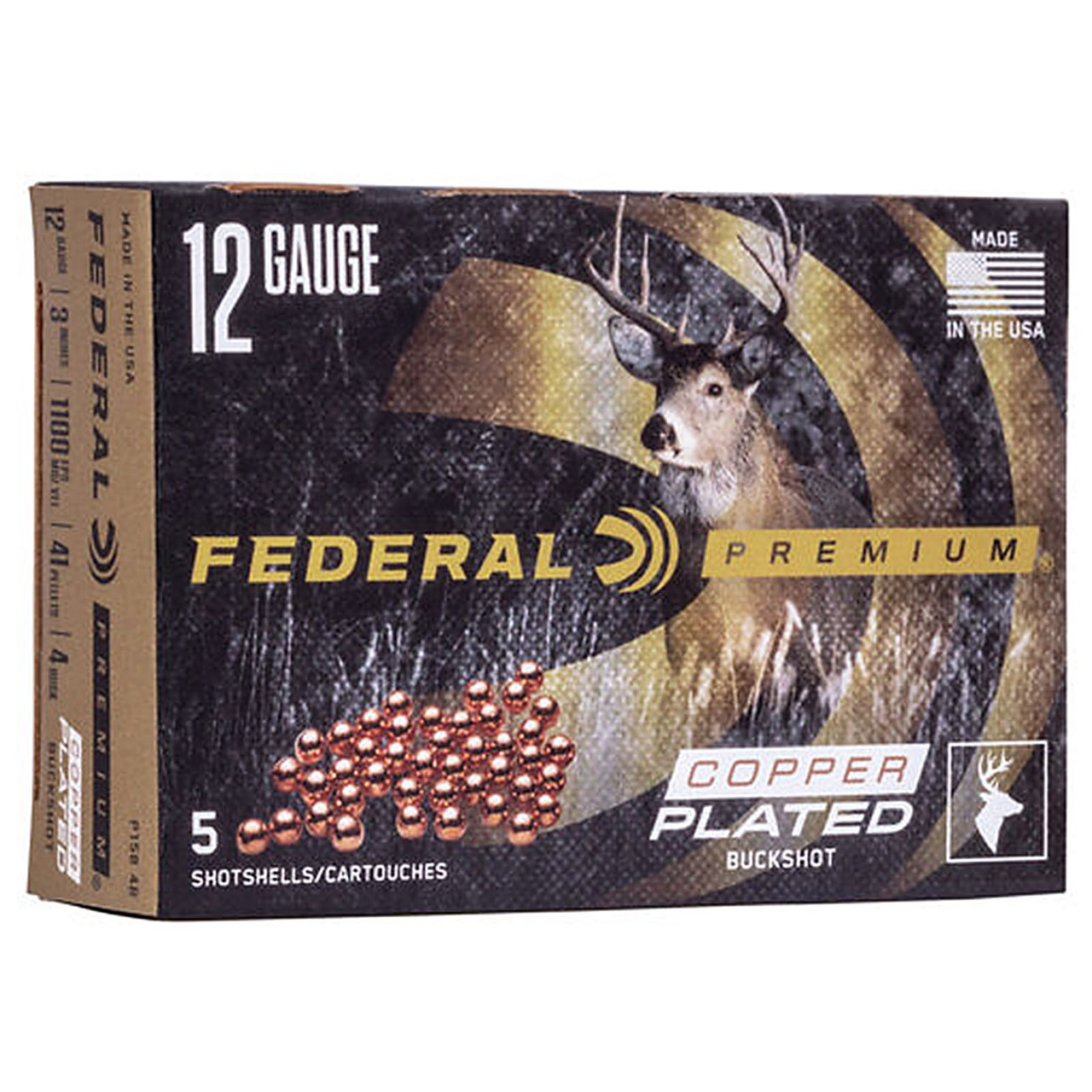 Federal P1584B Premium VS 12 Gauge 3" 41 Pellets 4 Shot 5 Rounds Fin