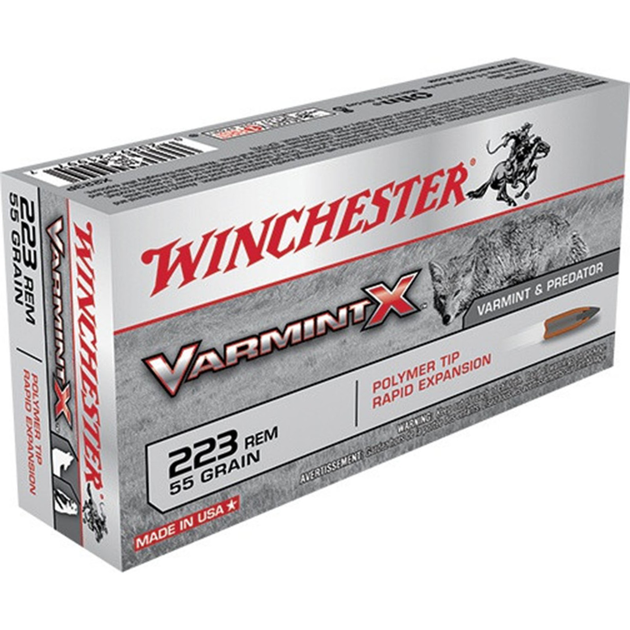 Winchester X223P Varmint X .223 55 GR Poly Tip 20 Rounds - Fin