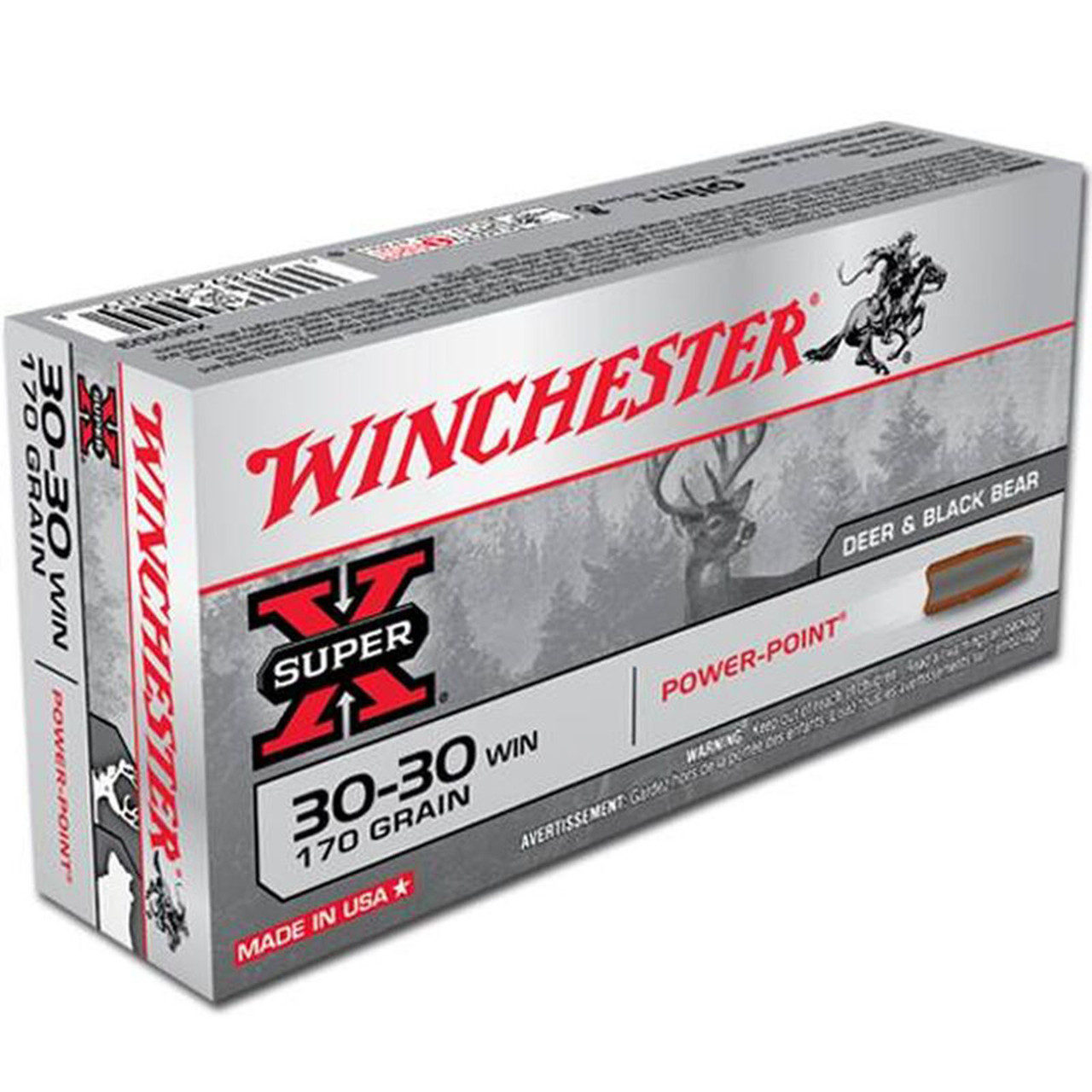 Winchester X30303 SuperX 30-30 170 GR Power Point 20 Rounds - Fin