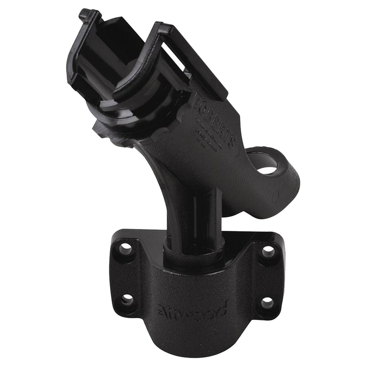 Attwood Economy Rod Holder Non-Adjustable Side Mount Black Fin