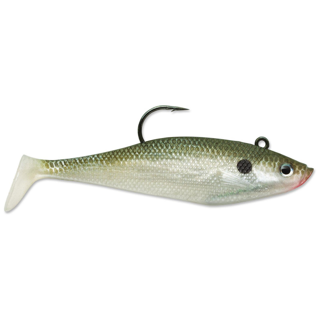 Lot De 3 Appâts Storm WildEye Swim Shad Pré-riggés - 3” Shiner Chartreuse Silver