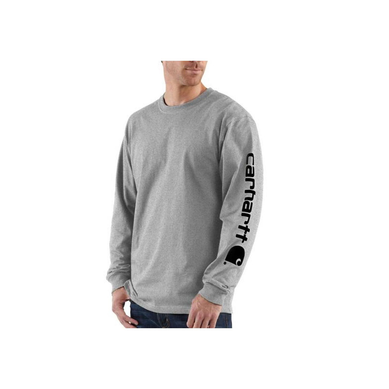 Carhartt Men's Workwear Long-Sleeve Graphic Logo T-Shirts K231 - Fin ...