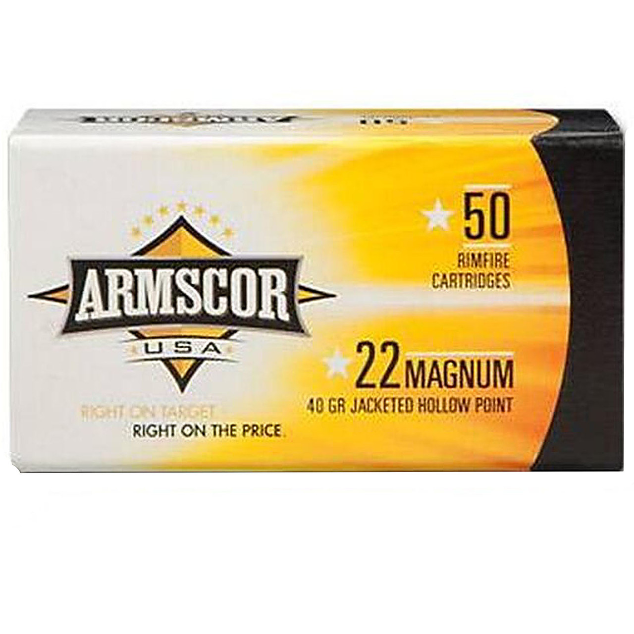 Armscor 22 WMR 40GR JHP 50 Rounds - Fin Feather Fur Outfitters