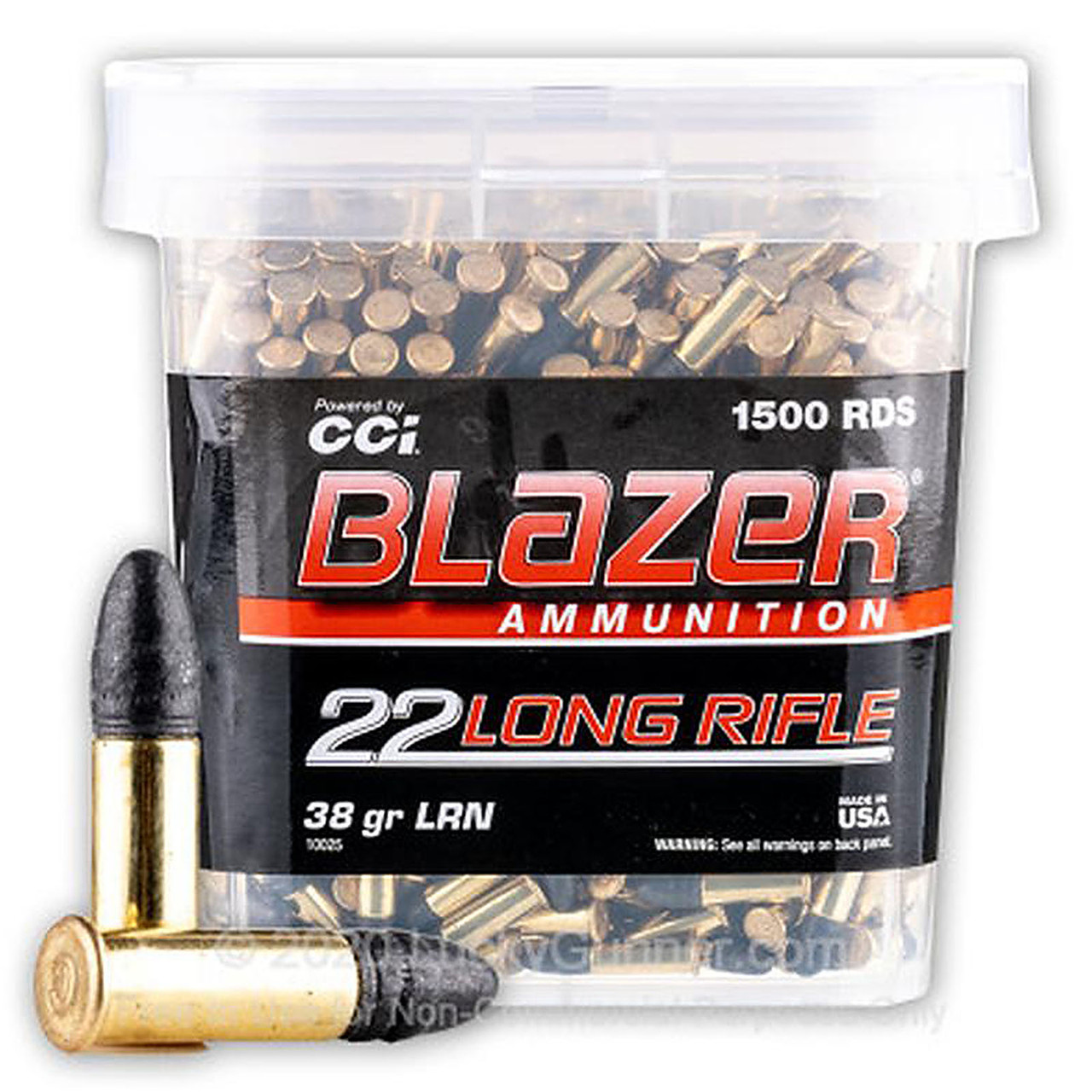 Cci Blazer 22 Lr 10025 38gr Lrn 1500 Rounds Fin Feather Fur Outfitters