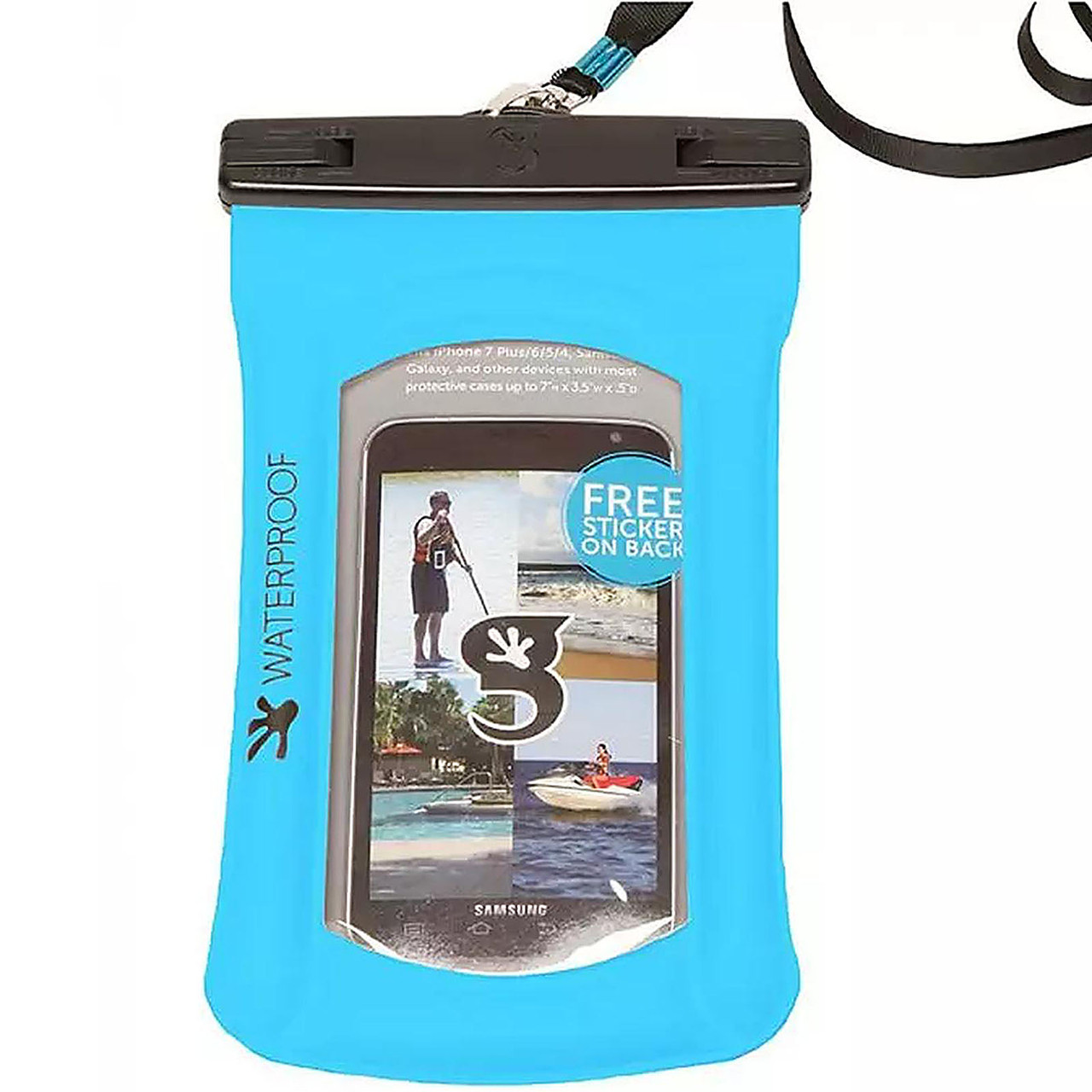 Geckobrands Waterproof Float Phone Dry Bag Xl Fin Feather Fur Outfitters