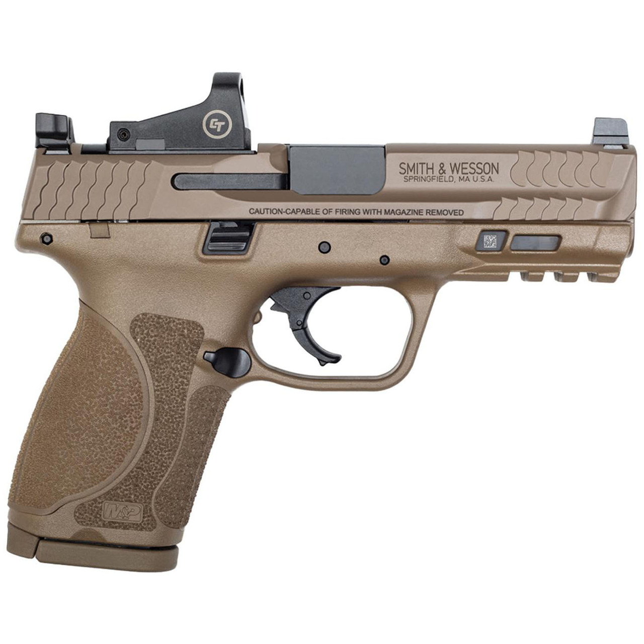 Smith & Wesson M&P9 M2.0 Compact 9mm FDE Pistol with Crimson Trace