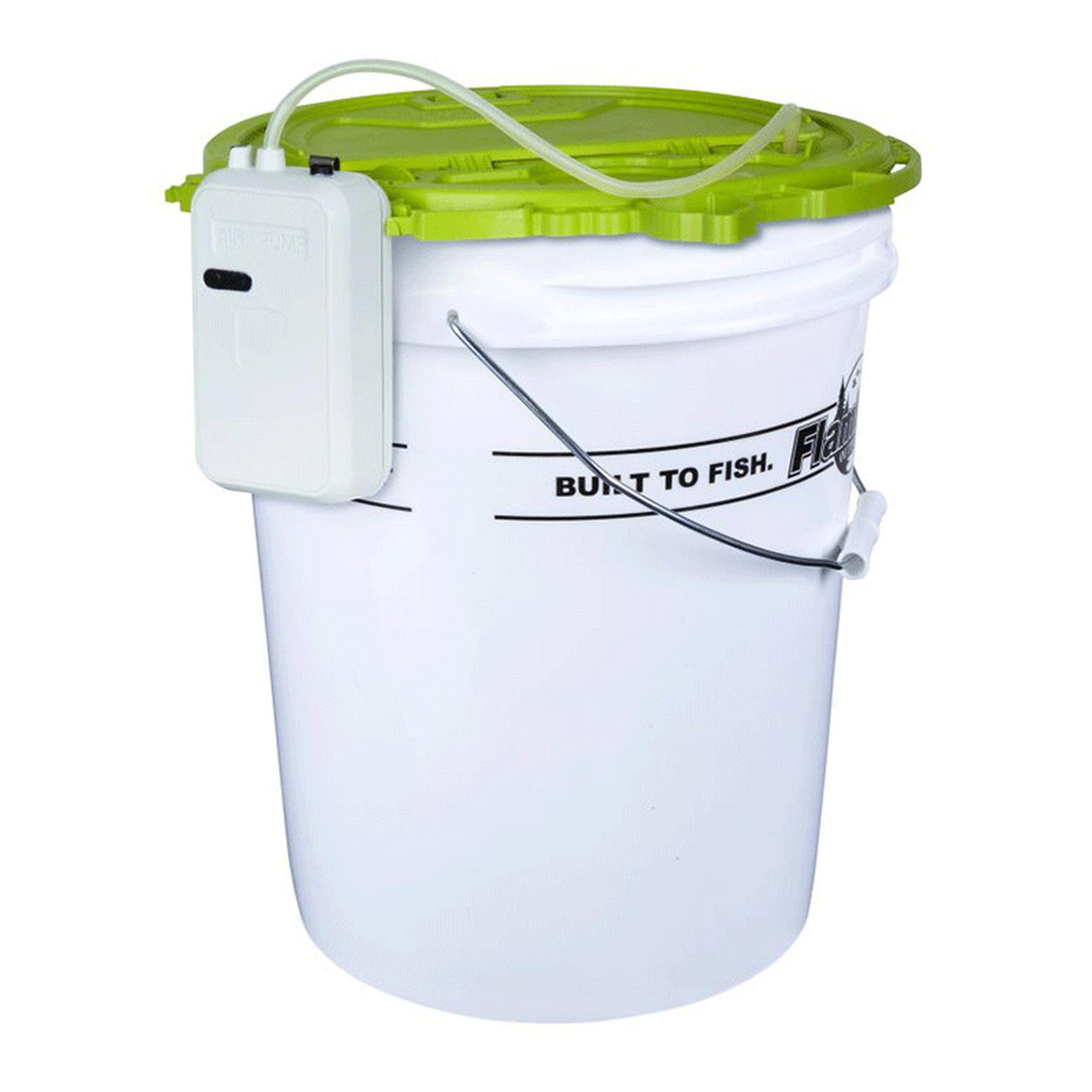 Flambeau 5 Gal Insulated Bucket with Lid and 12V/110V Aerator
