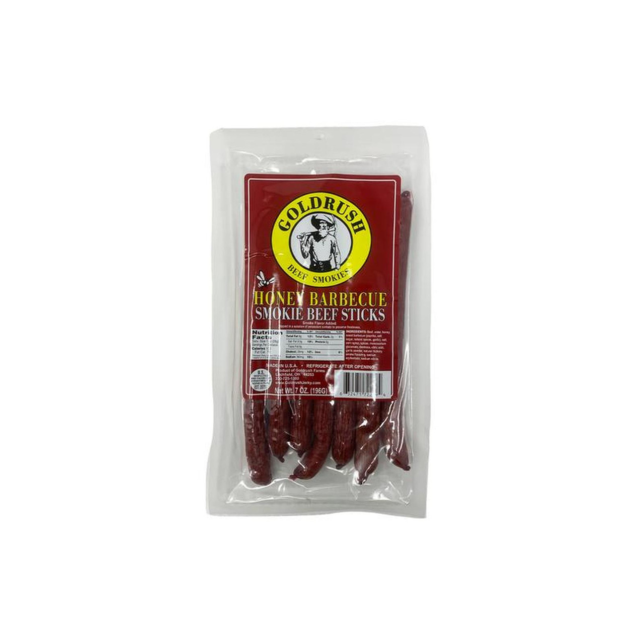 Goldrush Honey Barbecue Beef Sticks 7 OZ Fin Feather Fur Outfitters