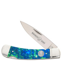 Whiskey Bent Blue Green Opal Traditional Pocket Knife