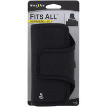 Nite Ize Fits All xxL Horizontal Phone Case Plus-Sized Protective Holster and Clip Black
