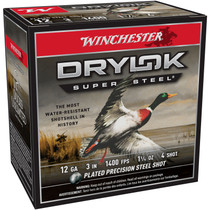 Winchester Drylok Super Steel 12 Gauge 3" #4 Plated Steel Shot 1-1/4 oz 25 Rounds