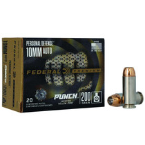 Federal PD10P1 Personal Defense Punch 10mm Auto 200 gr Jacketed Hollow Point (JHP) 20 Rounds