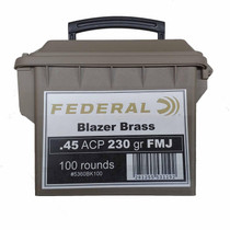Federal 5360BK100 45 ACP 230 Grain FMJ Can 100 Rounds