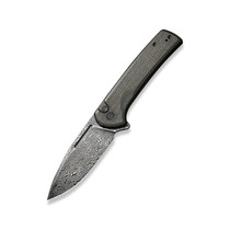 CIVIVI Conspirator Flipper & Button Lock Knife Micarta Handle 3.48" Damascus Blade