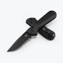 Benchmade Redoubt Axis Drop Serrated Point Black Handle, 430SBK-02