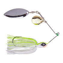 Googan Squad Mini Zinger Colorado Willow Spinnerbait Chartreuse White