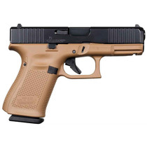 Glock 19 Gen 5 Fs 9Mm Pistol Black/Fde 4.02" 15 Rnd